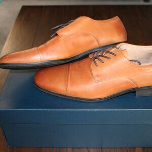 Men's Tan Leather Dress Shoes - Express
